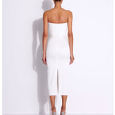 Asymmetric Hem Tube Evening Dress Gown